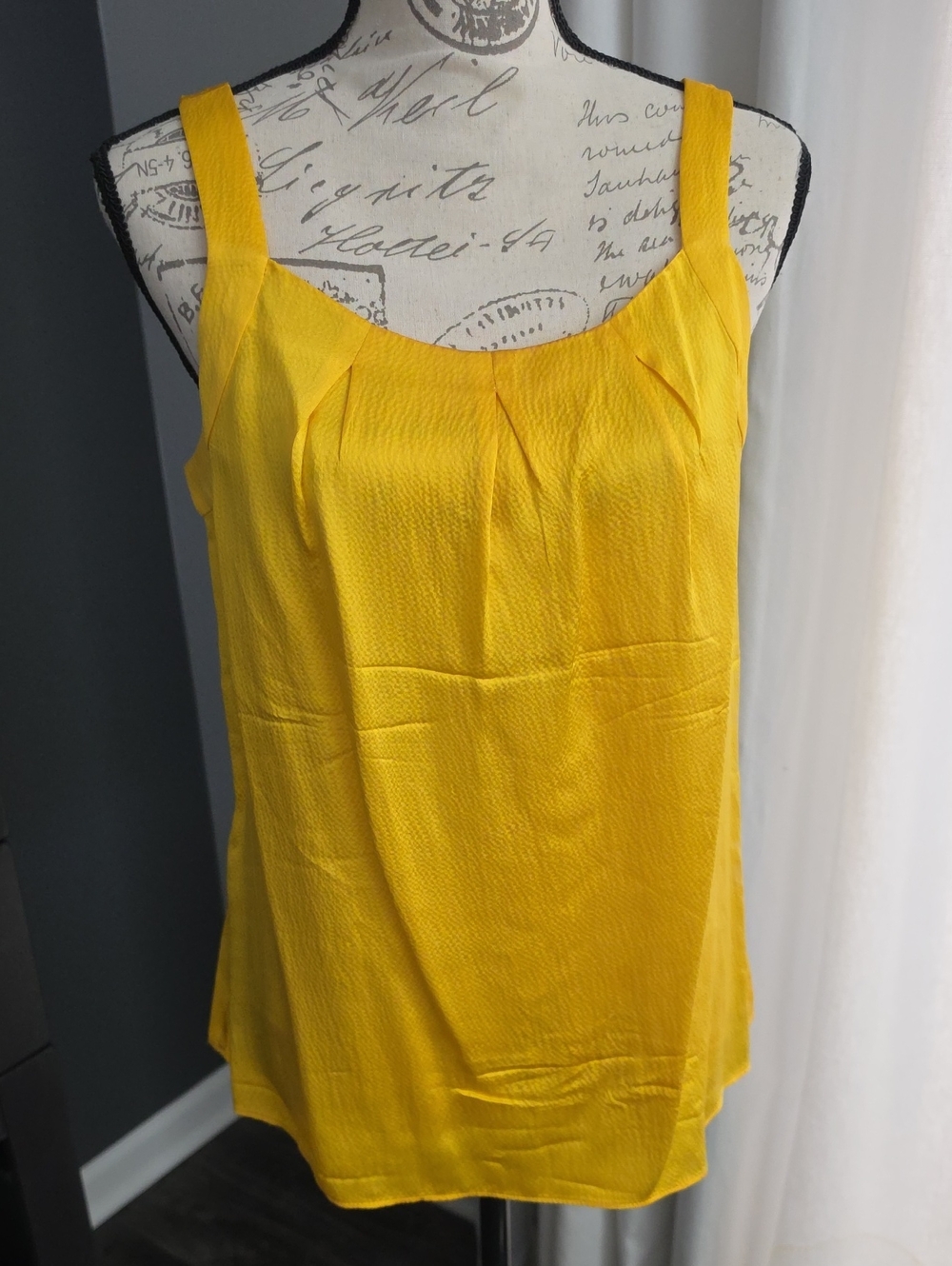 J. Crew Bright Yellow Silk Camisole